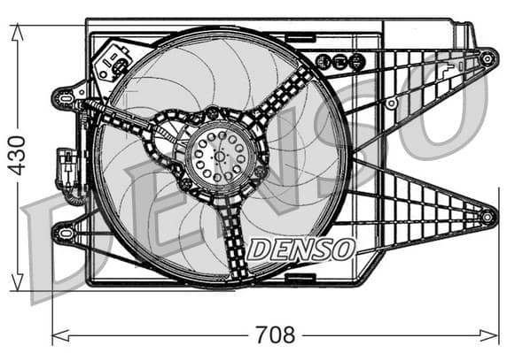 Ventilator radiator (cu carcasa) ABARTH 500 595 695 1.4 dupa 2008
