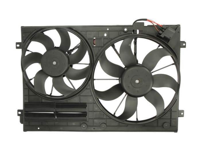 Ventilator radiator (cu carcasa) AUDI A3; SEAT ALTEA, ALTEA XL, TOLEDO III; SKODA OCTAVIA II, SUPERB II, YETI; VW BEETLE, CADDY III, CC, EOS, GOLF PLUS, GOLF V, GOLF VI, JETTA III, JETTA IV 1.2-3.6 du