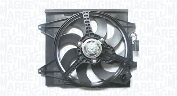 Ventilator radiator (cu carcasa) potrivit ABARTH 500 595 695, 500C 595C 695C; FIAT 500, 500 C; FORD KA 0.9-1.4 07.07-