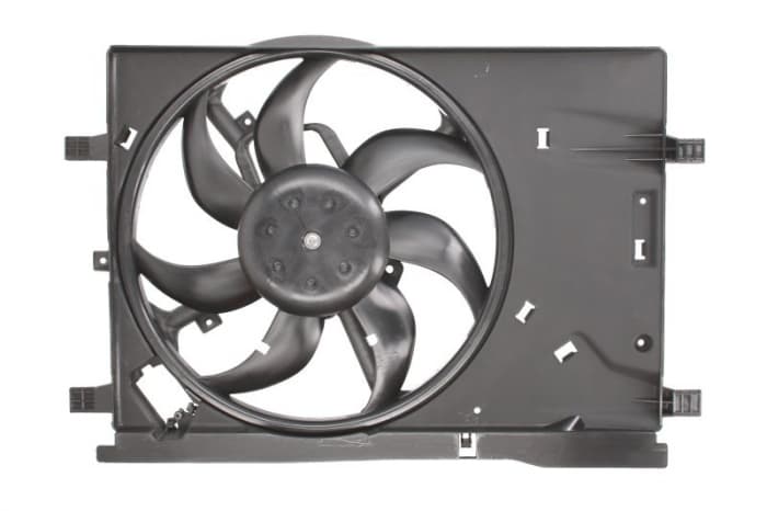 Ventilator radiator (cu carcasa) potrivit ABARTH GRANDE PUNTO; FIAT GRANDE PUNTO, PUNTO, PUNTO EVO, PUNTO HATCHBACK; OPEL ADAM, CORSA D, CORSA D HATCHBACK, CORSA E 0.9-1.4LPG 06.05-