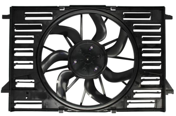 Ventilator radiator (cu carcasa) potrivit AUDI A4 ALLROAD B9, A4 B9, A5, A6 ALLROAD C8, A6 C8, A7, A8 D5, Q5, Q7, Q8; VW TOUAREG 1.4-4.0H 01.15-