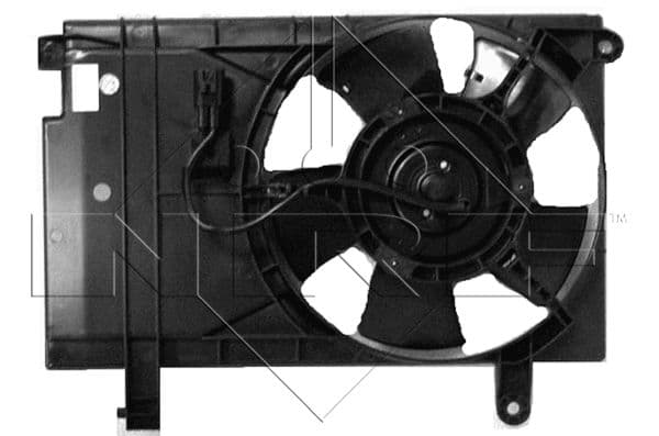Ventilator radiator (cu carcasa) potrivit CHEVROLET AVEO KALOS; CITROEN BERLINGO MINIVAN; DAEWOO KALOS, NUBIRA 1.2-1.9D 07.98-