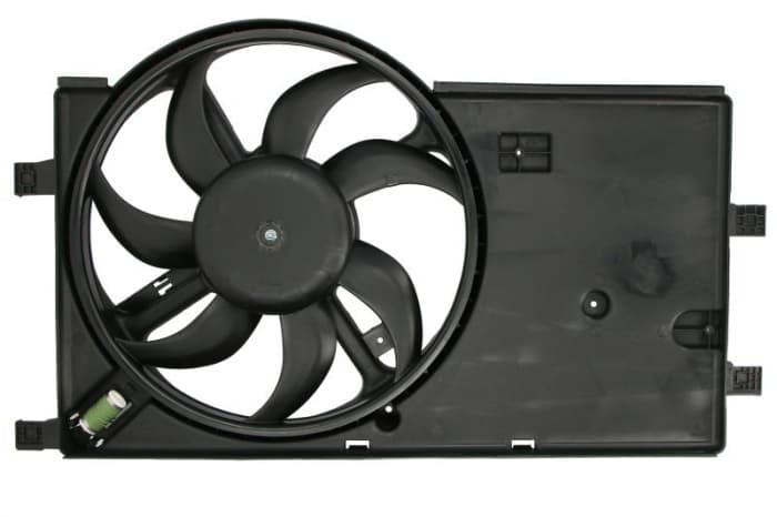 Ventilator radiator (cu carcasa) potrivit CITROEN NEMO, NEMO MINIVAN; FIAT FIORINO, FIORINO MINIVAN, QUBO; PEUGEOT BIPPER, BIPPER TEPEE 1.3D 1.4D 11.07-