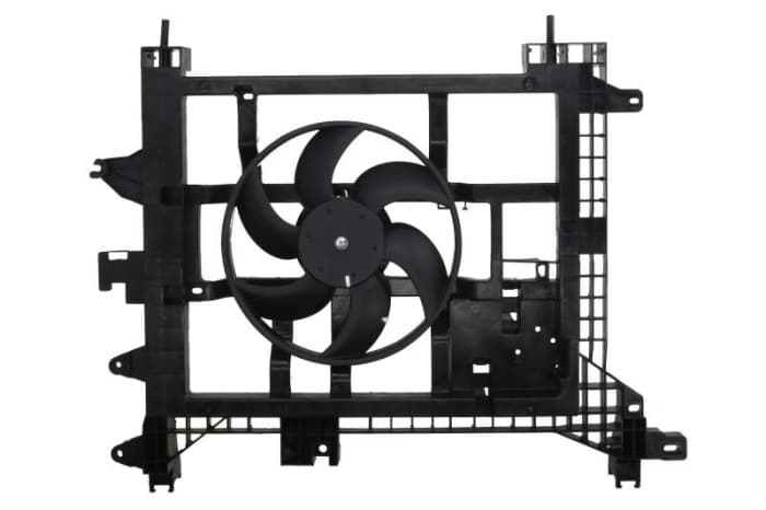 Ventilator radiator (cu carcasa) potrivit DACIA DUSTER, DUSTER SUV; RENAULT DUSTER 1.5D-1.6LPG 04.10-