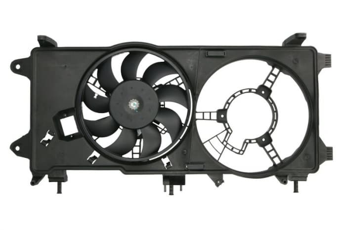 Ventilator radiator (cu carcasa) potrivit FIAT DOBLO, DOBLO MINIVAN 1.3D 1.9D 10.01-