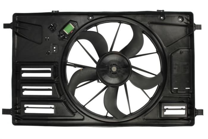 Ventilator radiator (cu carcasa) potrivit FORD TOURNEO CUSTOM V362, TRANSIT CUSTOM V362, TRANSIT V363 2.0D 2.0DH 2.2D 09.12-