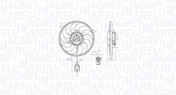 Ventilator radiator potrivit OPEL ASTRA G, ASTRA G CLASSIC, ASTRA G KOMBI, ASTRA H, ASTRA H GTC, ASTRA H KOMBI, ZAFIRA A, ZAFIRA B, ZAFIRA B MINIVAN 1.2-2.2D 02.98-04.15