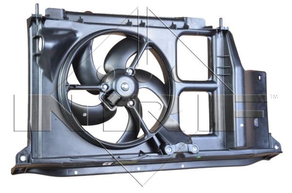 Ventilator radiator Stanga (cu carcasa) potrivit CITROEN BERLINGO MINIVAN; PEUGEOT 206, 206+ 1.1-2.0D 08.98-