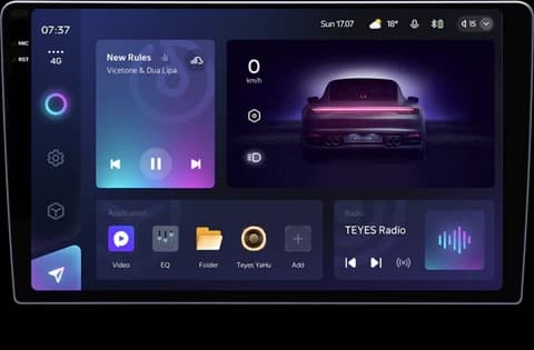 Navigatie Auto Teyes CC3 2K, 4+64GB 9.5" QLED Octa-core 2Ghz, Android 4G Bluetooth 5.1 DSP