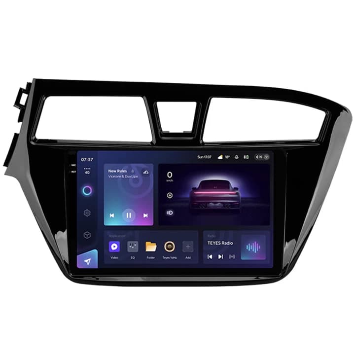 Navigatie Auto Teyes CC3 2K Hyundai i20 2014-2018 4+64GB 9.5" QLED Octa-core 2Ghz, Android 4G Bluetooth 5.1 DSP