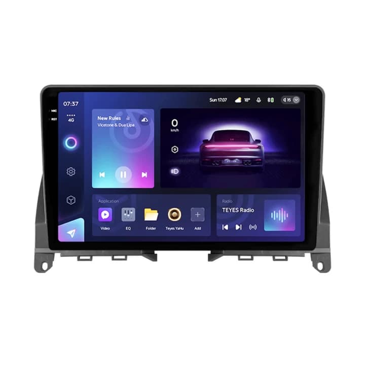 Navigatie Auto Teyes CC3 2K Mercedes-Benz C Class W204 2008-2011 4+64GB 9.5" QLED Octa-core 2Ghz Android 4G Bluetooth 5.1 DSP