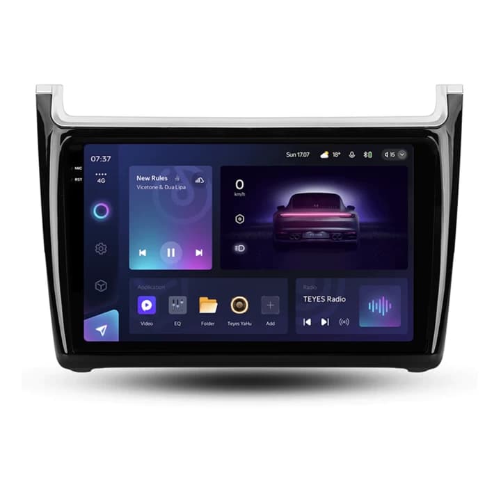 Navigatie Auto Teyes CC3 2K Volkswagen Polo 5 2008-2020 4+64GB 9.5" QLED Octa-core 2Ghz, Android 4G Bluetooth 5.1 DSP