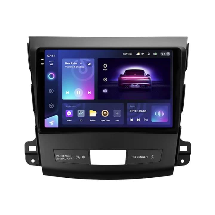 Navigatie Auto Teyes CC3 2K Mitsubishi Outlander 2 2007-2013 6+128GB 9.5" QLED Octa-core 2Ghz Android 4G Bluetooth 5.1 DSP
