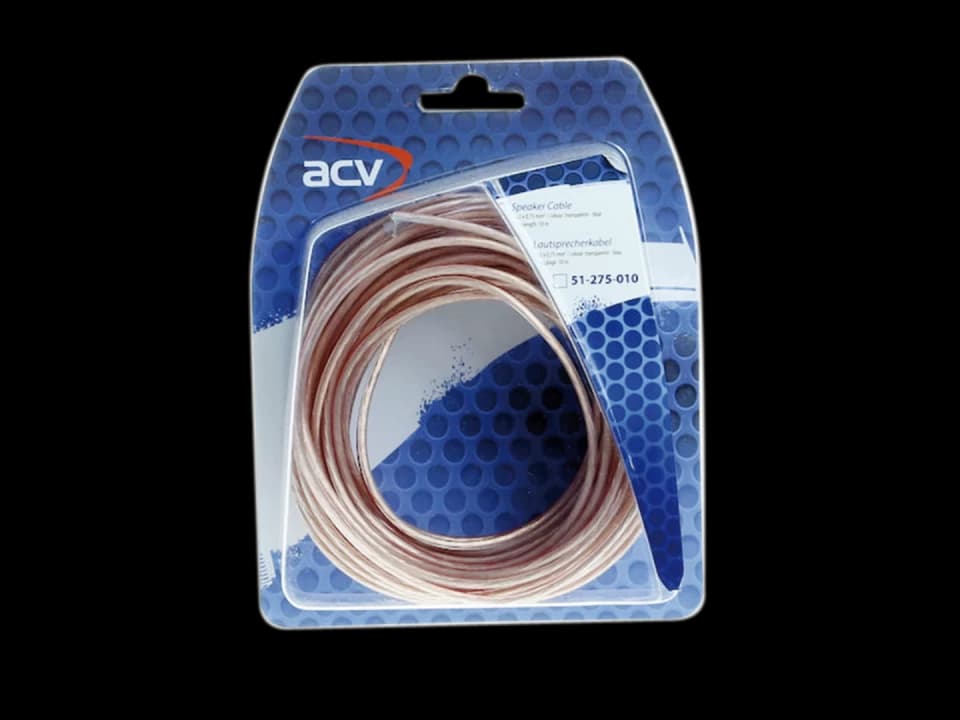 Cablu boxe ACV 51-275-010 Blister 10m, 2 × 0.75mm²