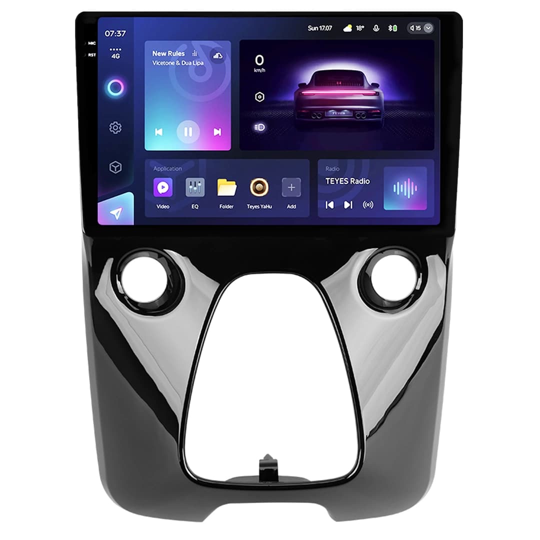 Navigatie Auto Teyes CC3 2K Peugeot 108 2014-2021 4+64GB 10.36" QLED Octa-core 2Ghz, Android 4G Bluetooth 5.1 DSP