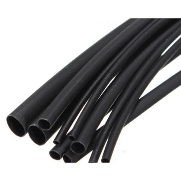 Tub termocontractabil negru ACV 34125-127, 12,7-6,4mm, 8M\Rola