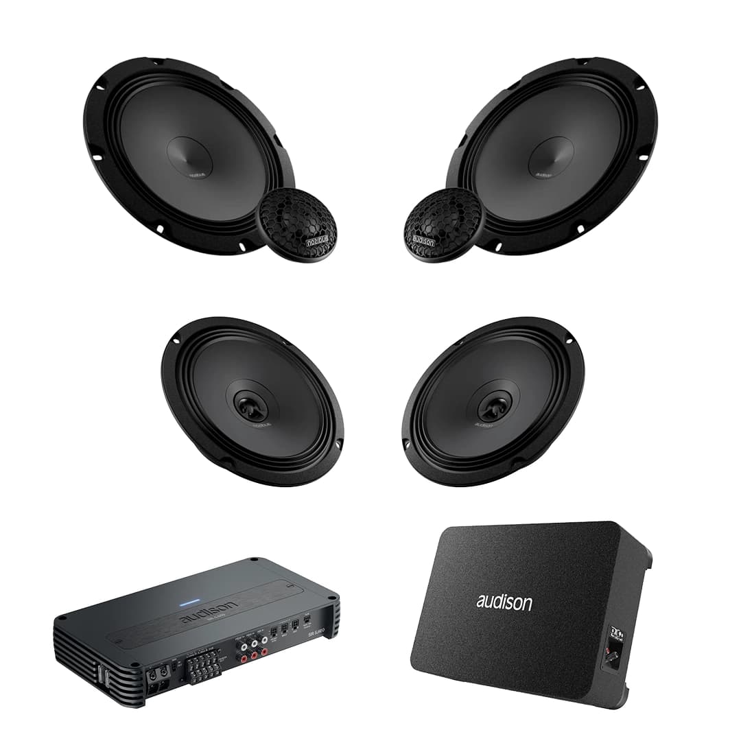 Pachet Difuzoare Auto cu subwoofer Audi A5 8T 2008-2017 Audison Prima 1010 W