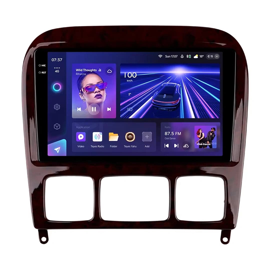 Navigatie Auto Teyes CC3 2K Mercedes-Benz S Class W220 1998-2005 6+128GB 9.5" QLED Octa-core 2Ghz, Android 4G Bluetooth 5.1 DSP
