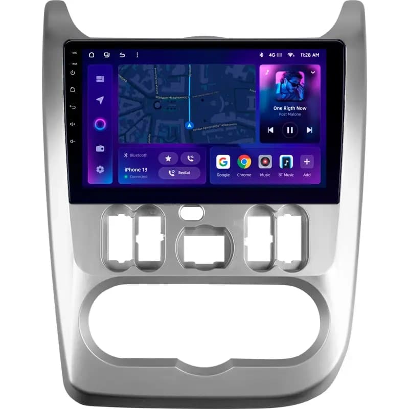 Navigatie Auto MOSS M2 Dacia Sandero 1 2008-2012 4+64GB 9" IPS Octa-core 1.6Ghz, Android 4G Bluetooth 5.1 DSP