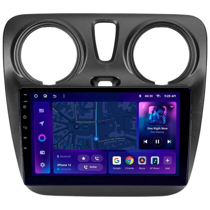Navigatie Auto MOSS M2 Dacia Dokker 2012-2020 4+64GB 9" IPS Octa-core 1.6Ghz, Android 4G Bluetooth 5.1 DSP