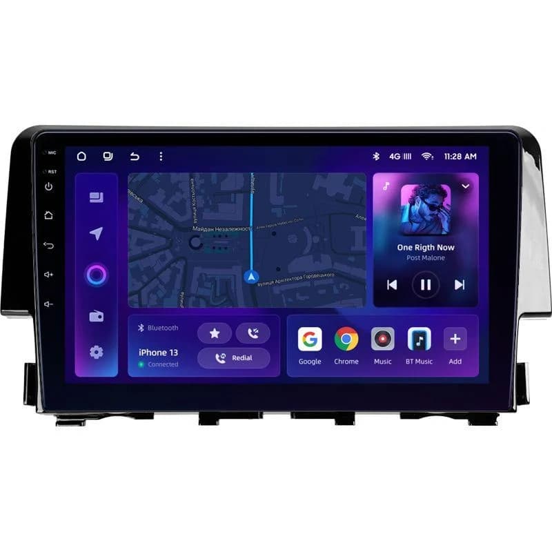 Navigatie Auto MOSS M2 Honda Civic 10 2015-2020 4+64GB 9" IPS Octa-core 1.6Ghz, Android 4G Bluetooth 5.1 DSP
