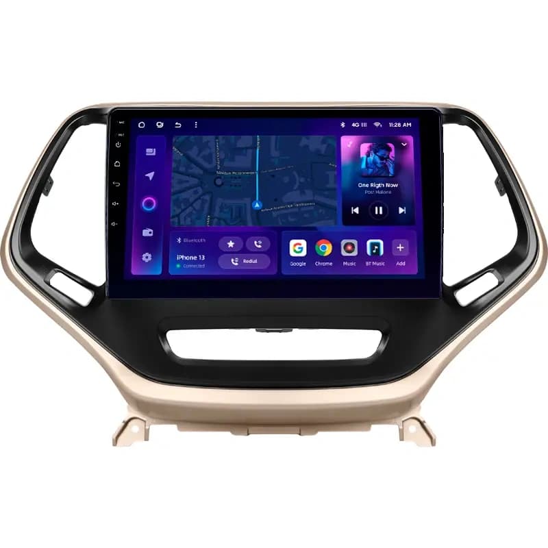Navigatie Auto MOSS M2 Jeep Cherokee 5 2015-2018 4+32GB 10" IPS Octa-core 1.6Ghz, Android 4G Bluetooth 5.1 DSP