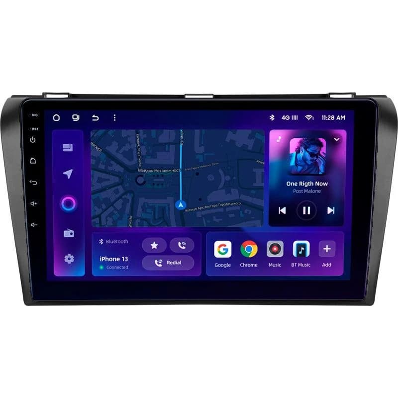 Navigatie Auto MOSS M2 Mazda 3 I 2003-2009 4+64GB 9" IPS Octa-core 1.6Ghz, Android 4G Bluetooth 5.1 DSP
