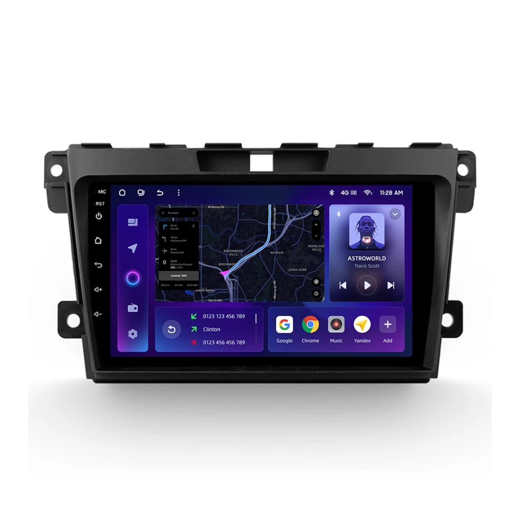 Navigatie Auto MOSS M2 Mazda CX-7 2009-2012 4+64GB 9" IPS Octa-core 1.6Ghz, Android 4G Bluetooth 5.1 DSP