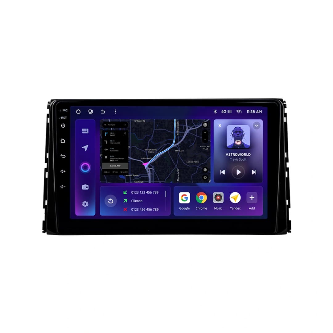 Navigatie Auto MOSS M2 Toyota RAV4 XA50 2019-2023 4+64GB 9" IPS Octa-core 1.6Ghz, Android 4G Bluetooth 5.1 DSP