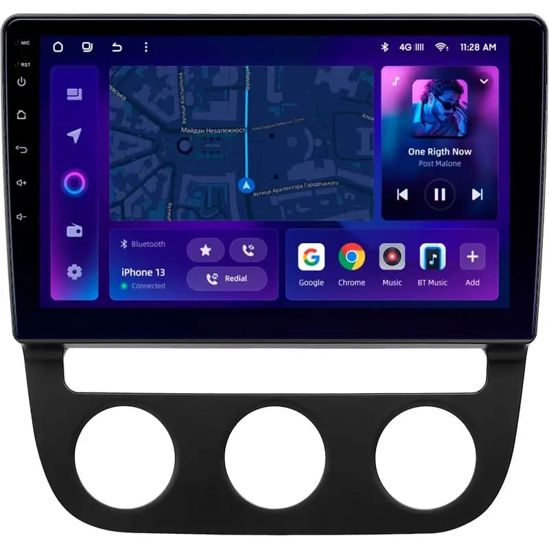 Navigatie Auto MOSS M2 Volkswagen Jetta 5 2005-2010 4+64GB 10" IPS Octa-core 1.6Ghz, Android 4G Bluetooth 5.1 DSP