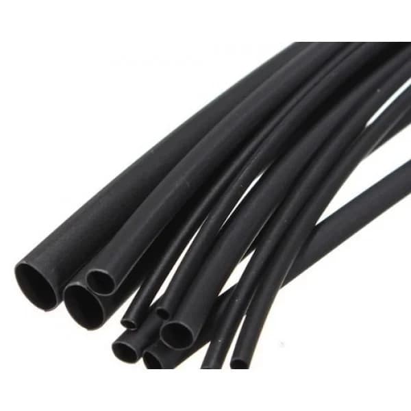Tub termocontractabil negru ACV 34125-127, 12,7-6,4mm, Metru Liniar