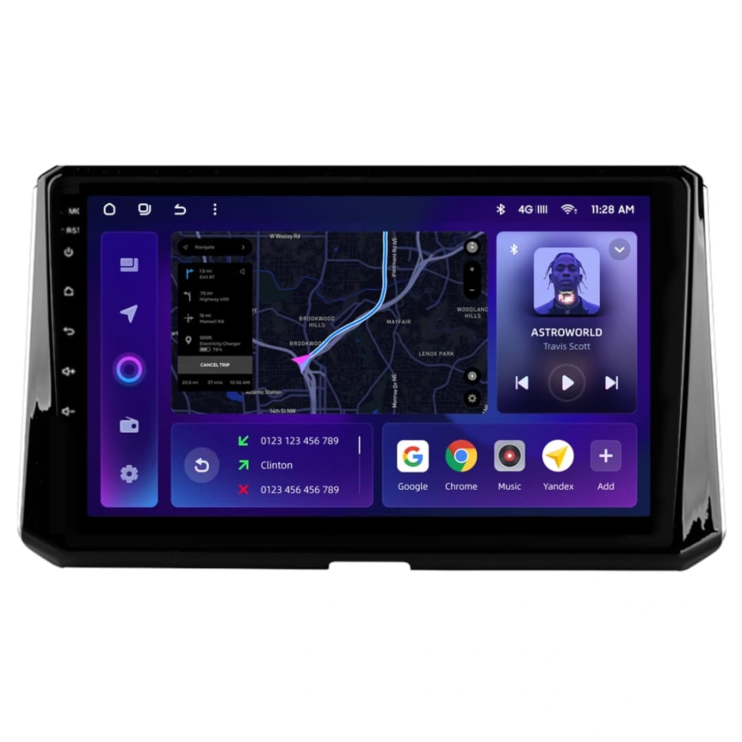 Navigatie Auto MOSS M2 Toyota Corolla 12 2018-2020 4+32GB 10" IPS Octa-core 1.6Ghz, Android 4G Bluetooth 5.1 DSP