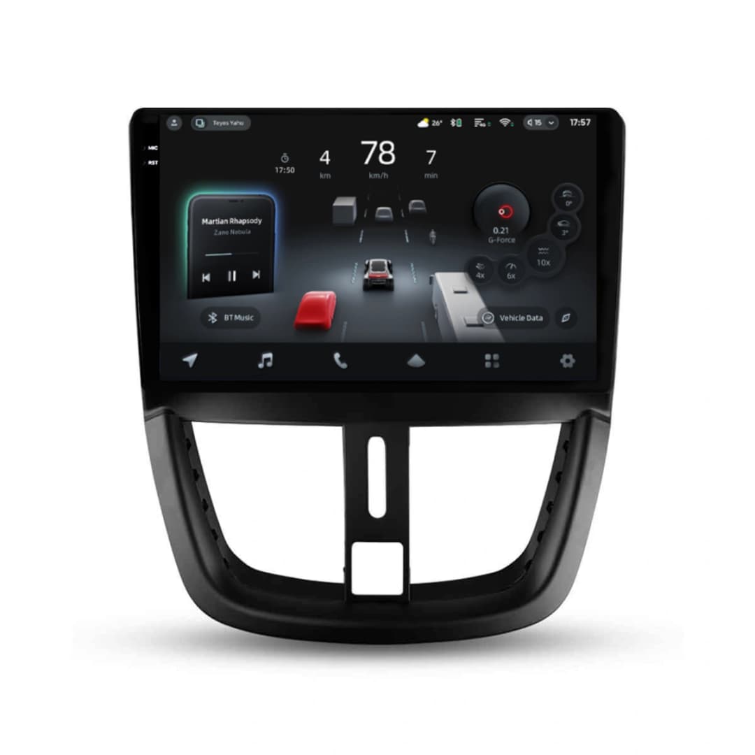 Navigatie Auto cu Asistenta AI Teyes CC4 PRO Peugeot 207 2006-2015 8+128GB 9.5" QLED, Android 13, 5G, 7.1 DSP, CarPlay