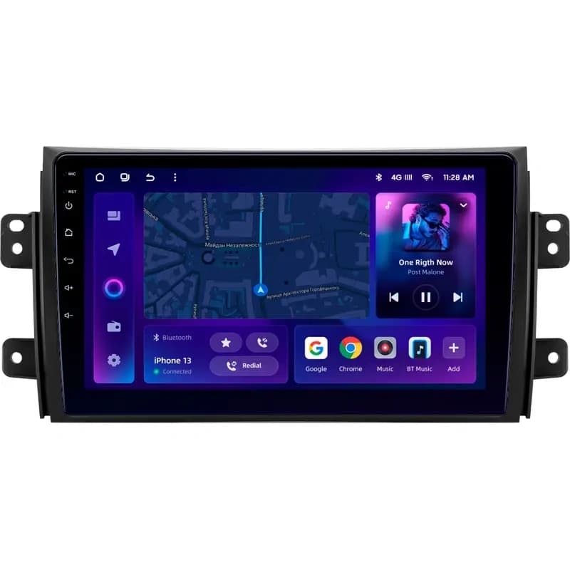 Navigatie Auto MOSS M3 Fiat Sedici 2005-2014 4+32GB 9" QLED Octa-core 2Ghz, Android 4G Bluetooth 5.1 DSP