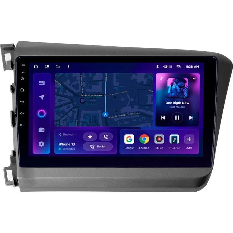 Navigatie Auto MOSS M3 Honda Civic 9 2011-2017 4+32GB 9" QLED Octa-core 2Ghz, Android 4G Bluetooth 5.1 DSP