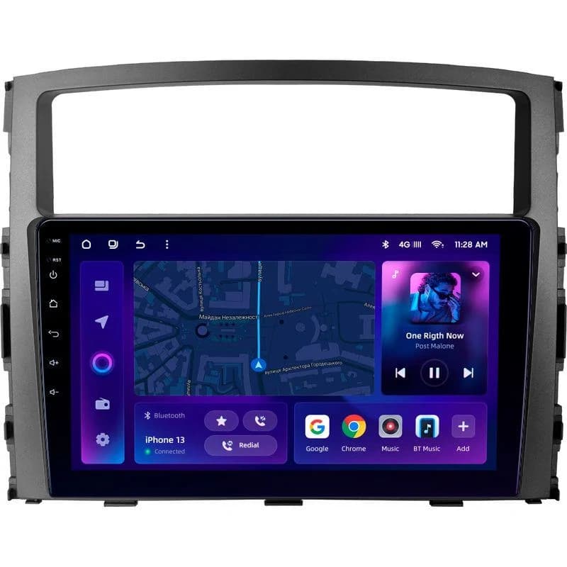 Navigatie Auto MOSS M3 Mitsubishi Pajero 4 V80 2006-2021 4+32GB 9" QLED Octa-core 2Ghz, Android 4G Bluetooth 5.1 DSP