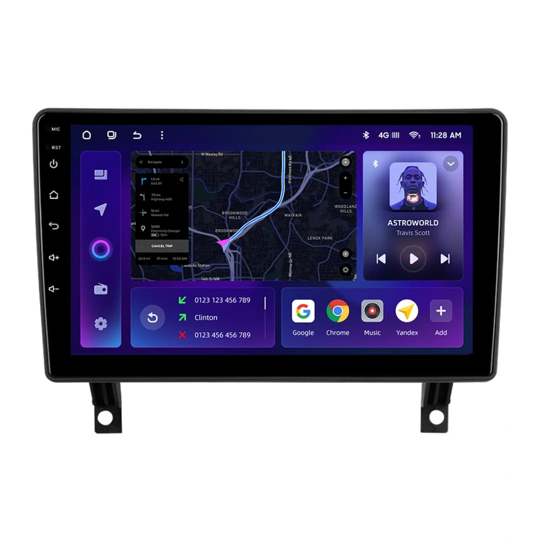 Navigatie Auto MOSS M3 Opel Antara 2006-2017 4+32GB 9" QLED Octa-core 2Ghz, Android 4G Bluetooth 5.1 DSP