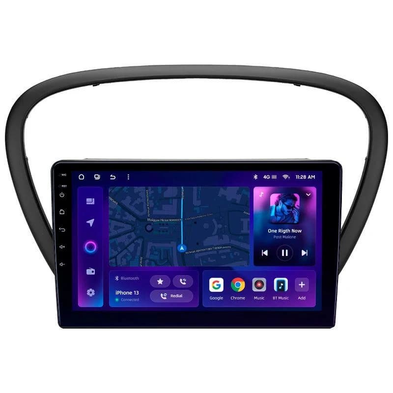 Navigatie Auto MOSS M3 Peugeot 607 2004-2010 4+32GB 9" QLED Octa-core 2Ghz, Android 4G Bluetooth 5.1 DSP