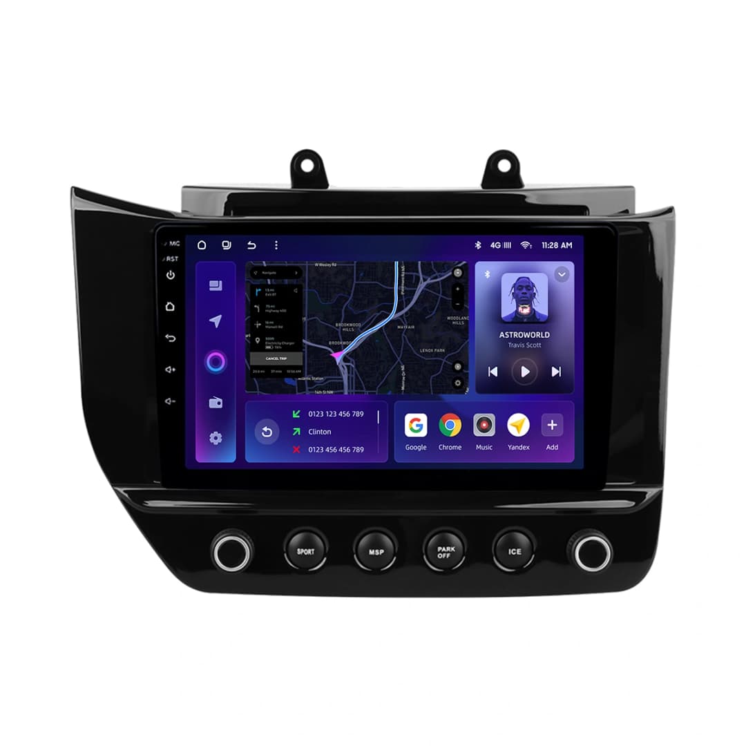 Navigatie Auto MOSS M3 Maserati GranTurismo 2007-2019 4+32GB 9" QLED Octa-core 2Ghz, Android 4G Bluetooth 5.1 DSP