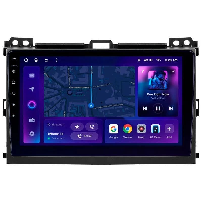 Navigatie Auto MOSS M3 Toyota Land Cruiser Prado J120 2002-2009 4+32GB 9" QLED Octa-core 2Ghz, Android 4G Bluetooth 5.1 DSP