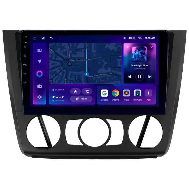 Navigatie Auto MOSS M3 BMW Seria 1 E81 2004-2013 4+32GB 9" QLED Octa-core 2Ghz, Android 4G Bluetooth 5.1 DSP