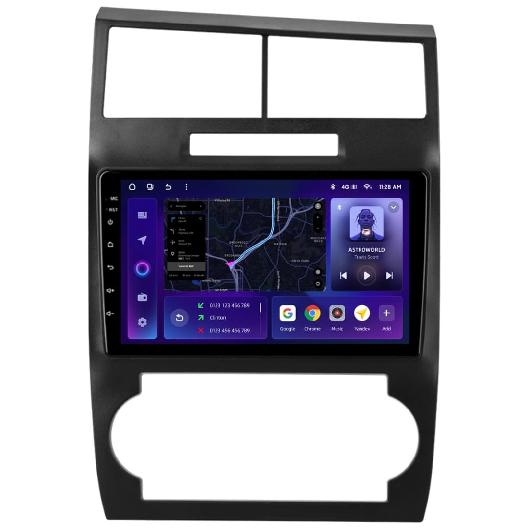 Navigatie Auto MOSS M2 Dodge Magnum 2003-2007 4+64GB 9" IPS Octa-core 1.6Ghz, Android 4G Bluetooth 5.1 DSP