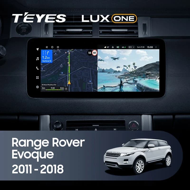 Navigatie Auto Teyes Lux One 360° Land Rover Evoque 2011-2018 6+128GB 12.3" IPS Octa-core 2Ghz, Android 4G Bluetooth 5.1 DSP