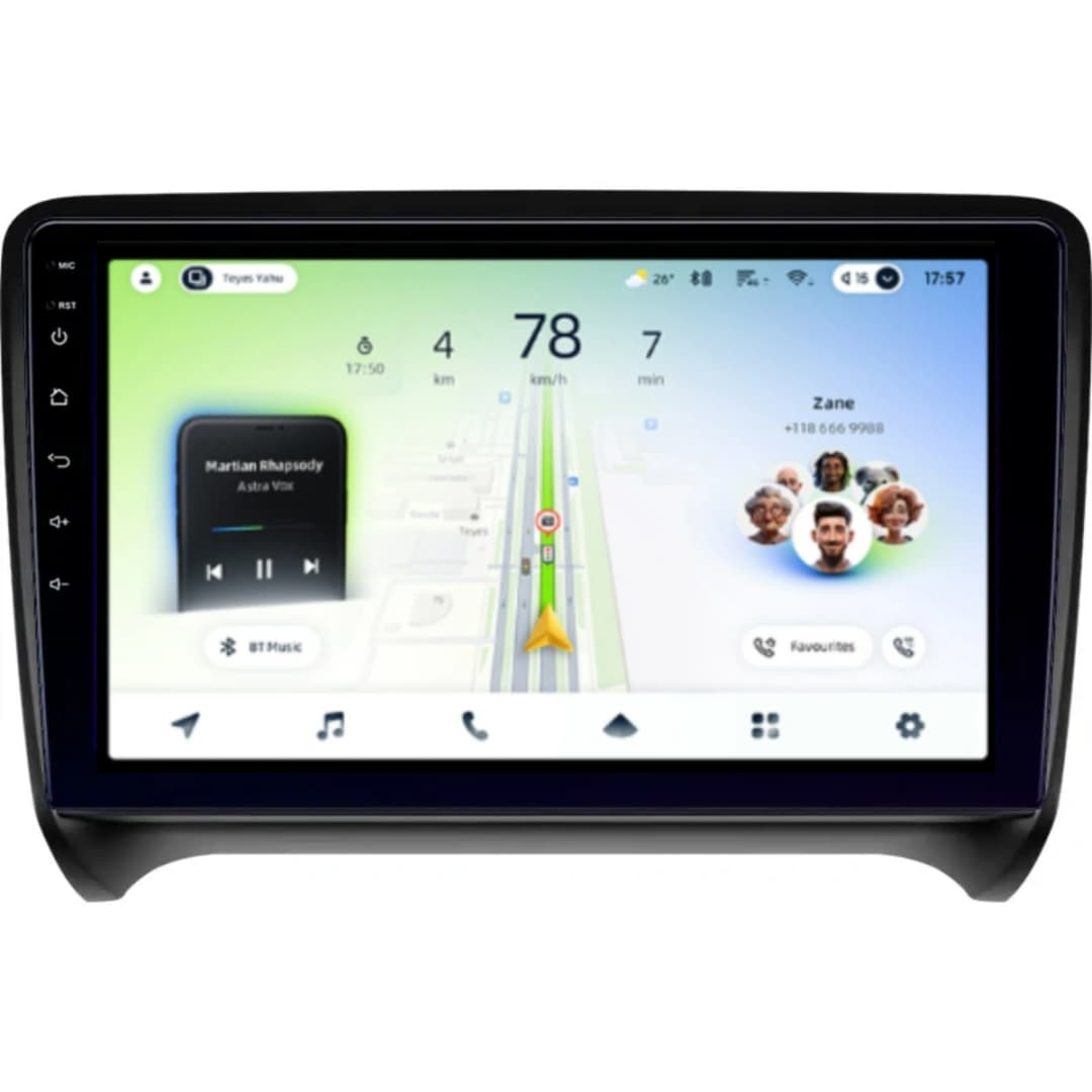 Navigatie Auto Teyes CC4L DTS Audi TT 8J 2006-2014 6+64GB 9" QLED Qualcomm 2Ghz, Android 4G Bluetooth 5.1 DSP