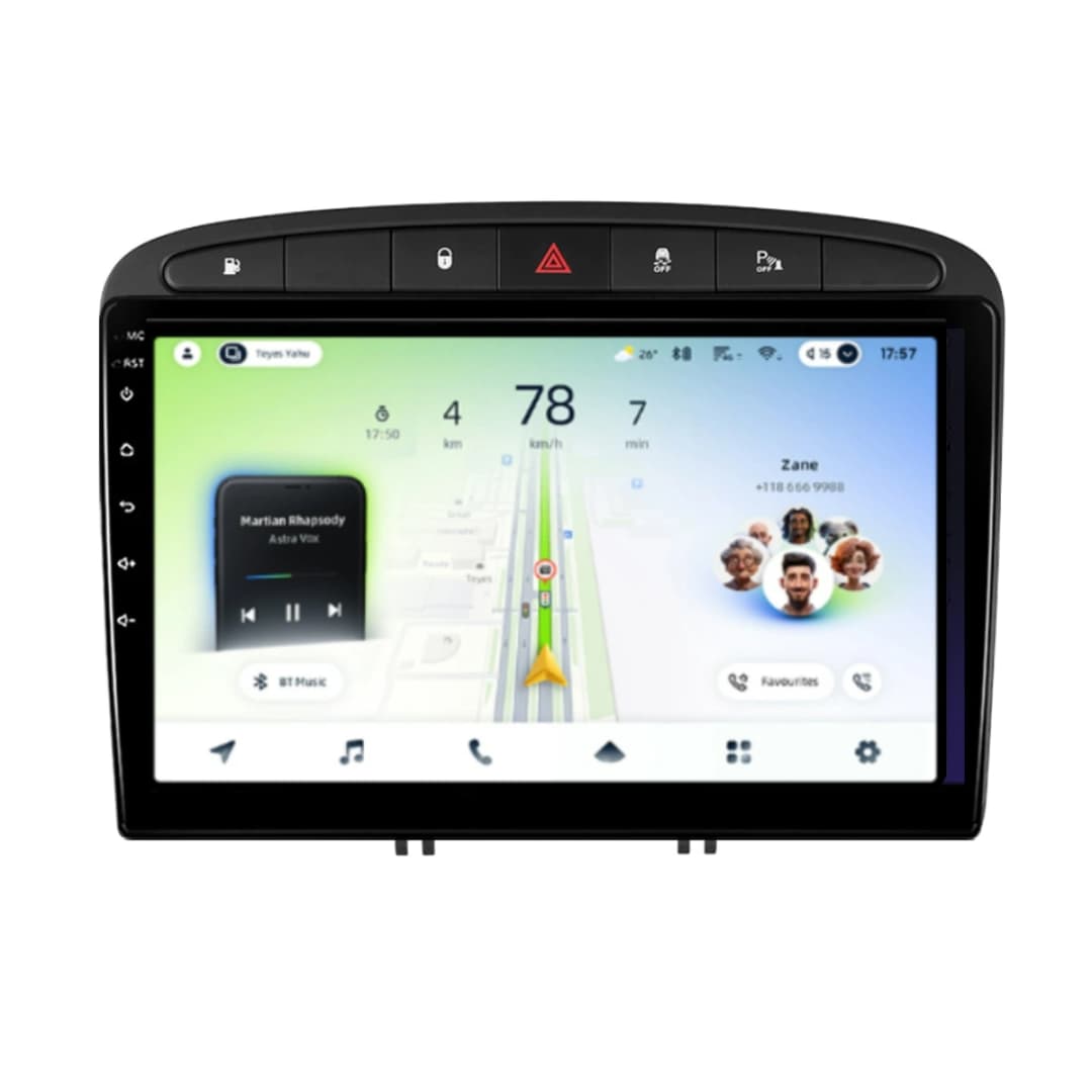 Navigatie Auto Teyes CC4L DTS Peugeot 308 2007-2015 6+64GB 9" QLED Qualcomm 2Ghz, Android 4G Bluetooth 5.1 DSP