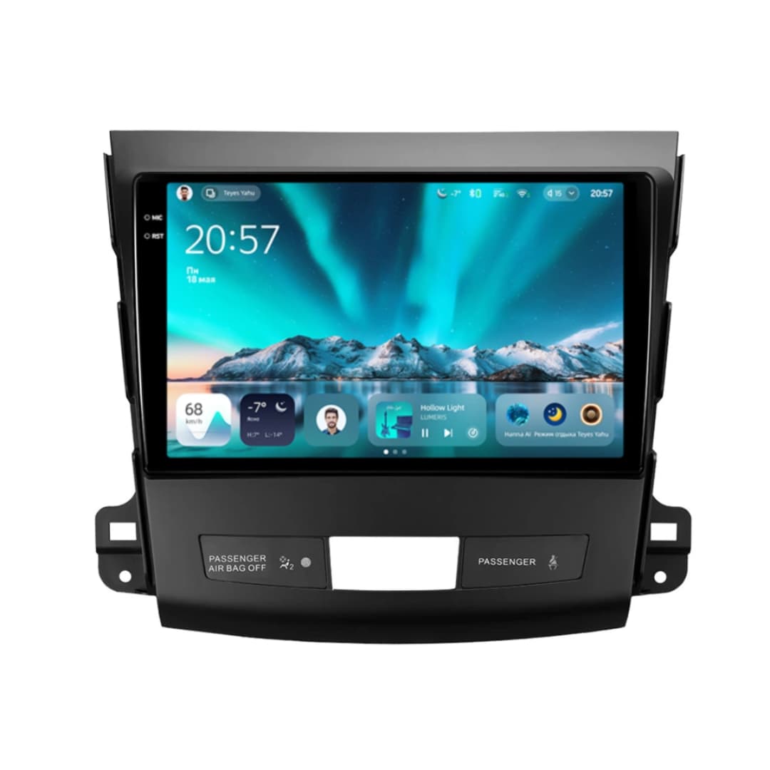 Navigatie Auto Teyes CC4 Mitsubishi Outlander 2 2007-2013 6+64GB 9.5" QLED Octa-core 2.7Ghz, Android 4G Bluetooth 5.1 DSP