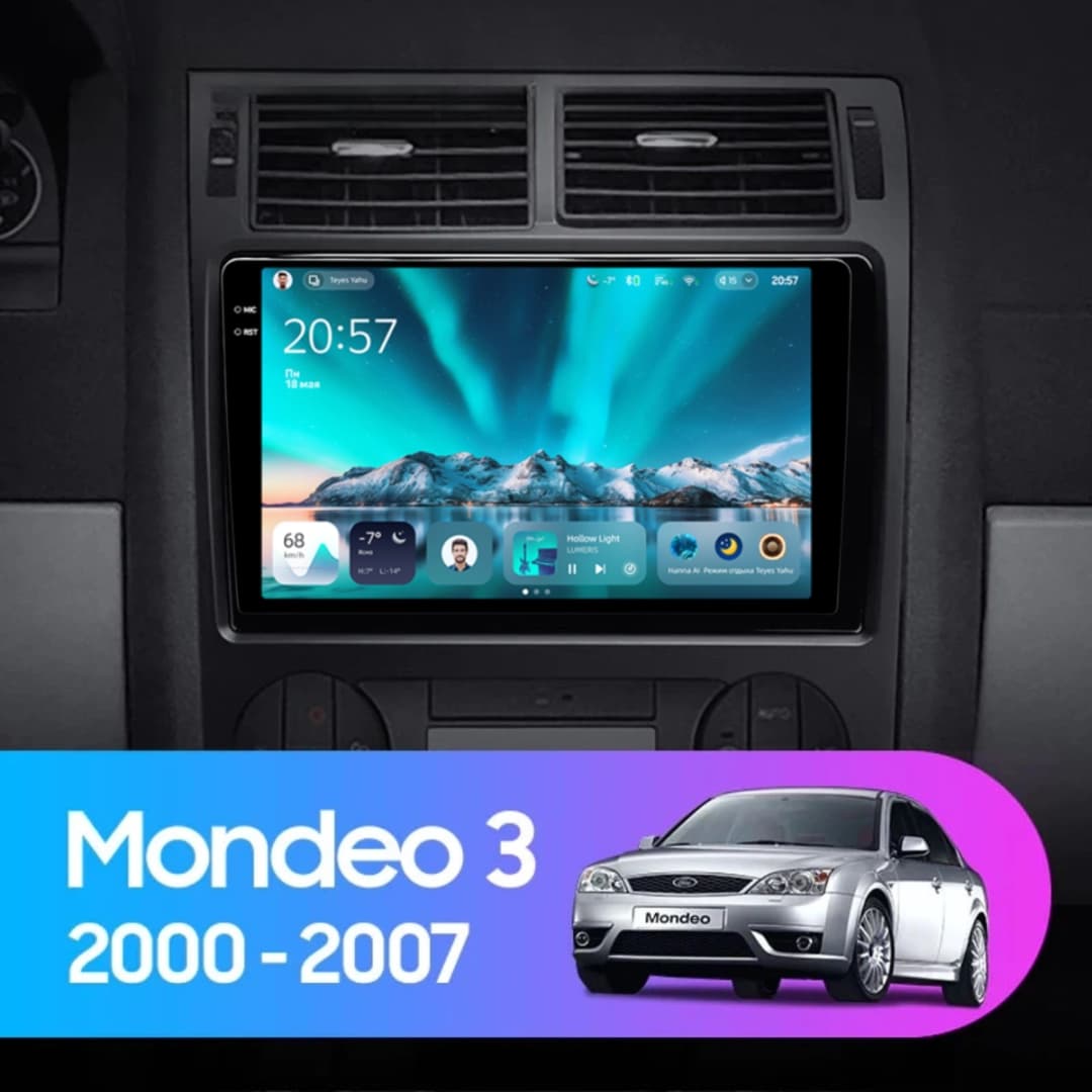 Navigatie Auto Teyes CC4 Ford Mondeo 2 2001-2007 6+128GB 9.5" QLED Octa-core 2.7Ghz, Android 4G Bluetooth 5.1 DSP