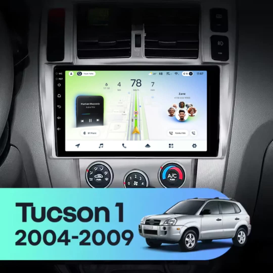 Navigatie Auto Teyes CC4L DTS Hyundai Tucson 1 2004-2009 6+64GB 10.2" QLED Qualcomm 2Ghz, Android 4G Bluetooth 5.1 DSP