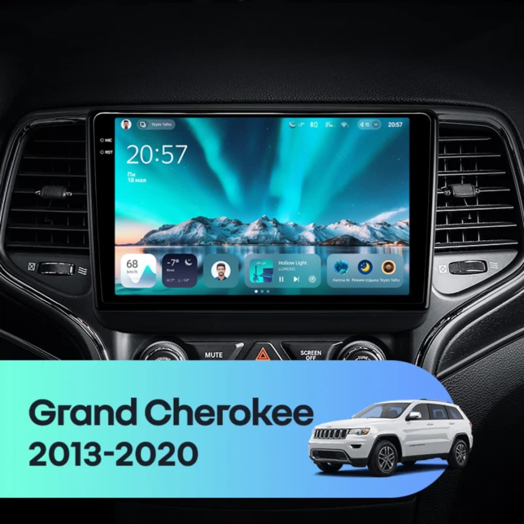 Navigatie Auto Teyes CC4 Jeep Grand Cherokee 2 2013-2020 6+128GB 9.5" QLED Octa-core 2.7Ghz, Android 4G Bluetooth 5.1 DSP