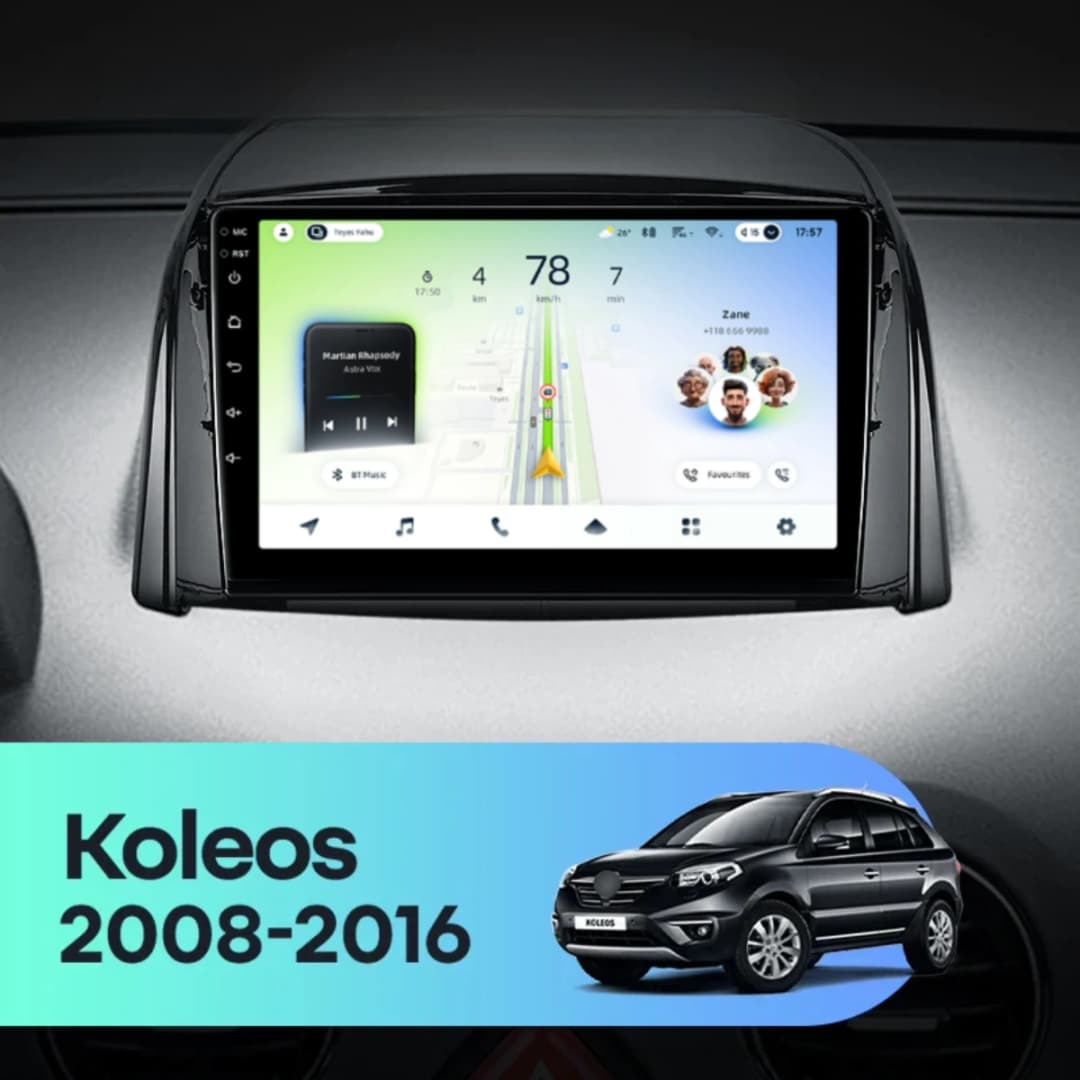 Navigatie Auto Teyes CC4L DTS Renault Koleos 2008 - 2016 6+64GB 9" QLED Qualcomm 2Ghz, Android 4G Bluetooth 5.1 DSP